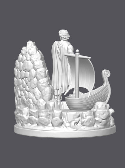 Diorama Odisea — Escultura decorativa artesanal | Atenea