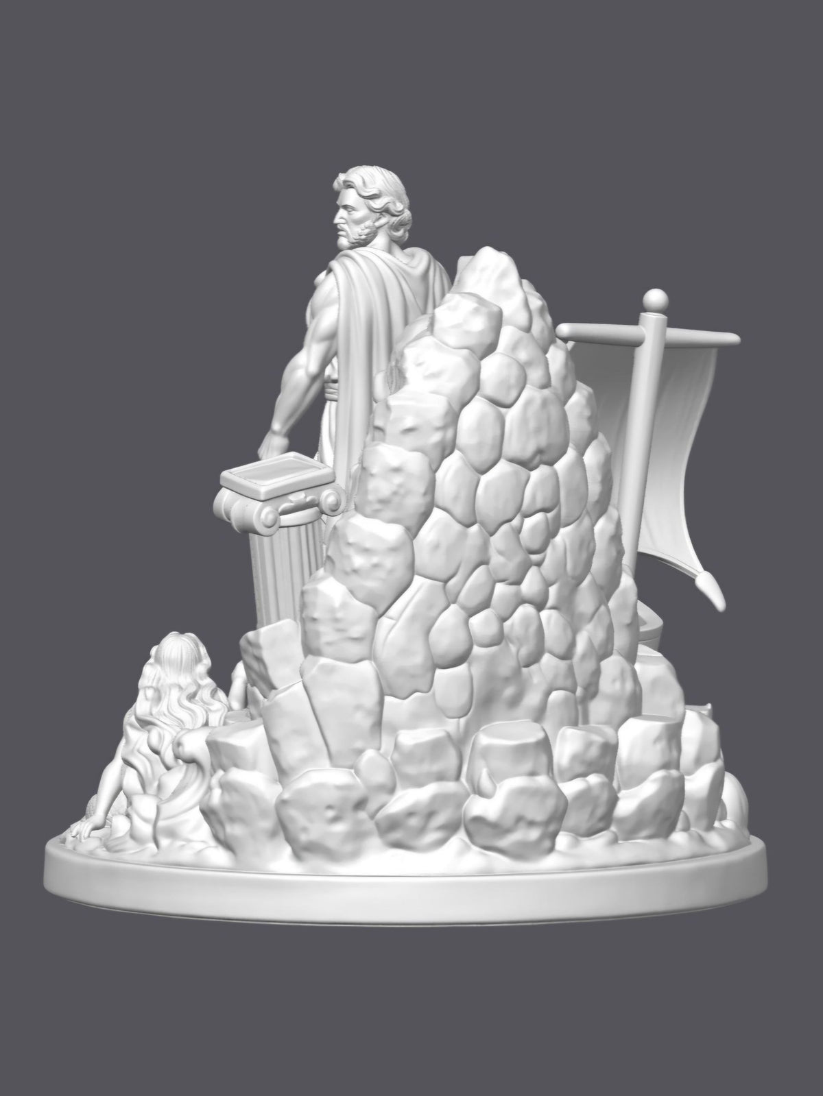 Diorama Odisea — Escultura decorativa artesanal | Atenea