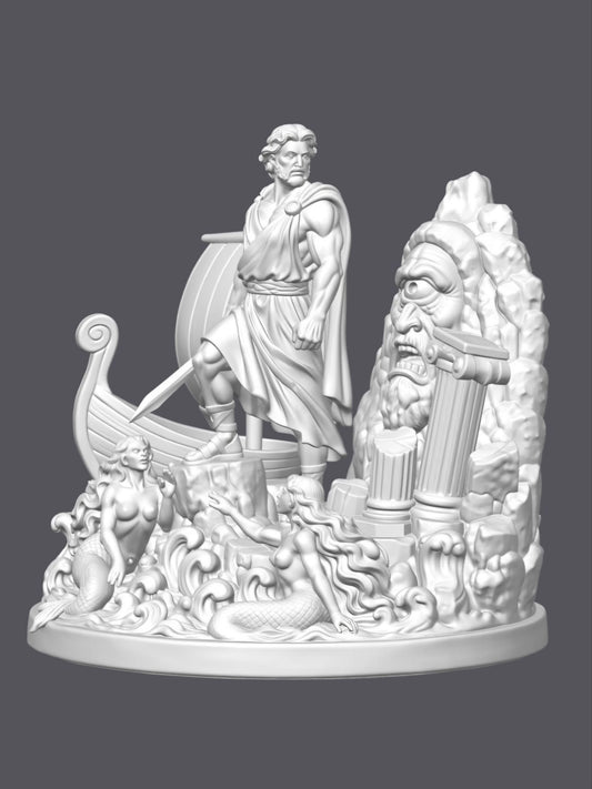 Diorama Odisea — Escultura decorativa artesanal | Atenea