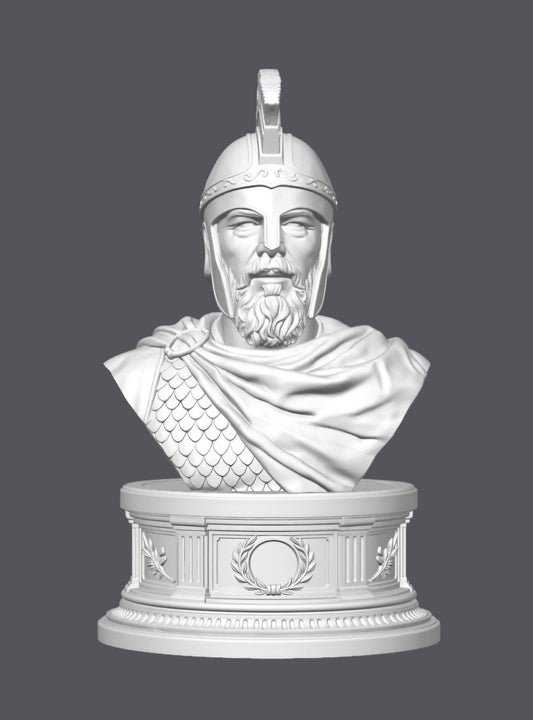 Busto Odiseo — Escultura decorativa artesanal | Atenea