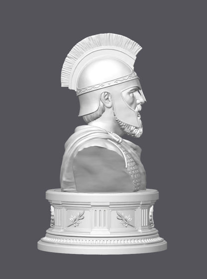 Busto Odiseo — Escultura decorativa artesanal | Atenea