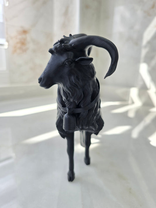 Cabra napolitana con cencerro — Escultura decorativa artesanal | Atenea