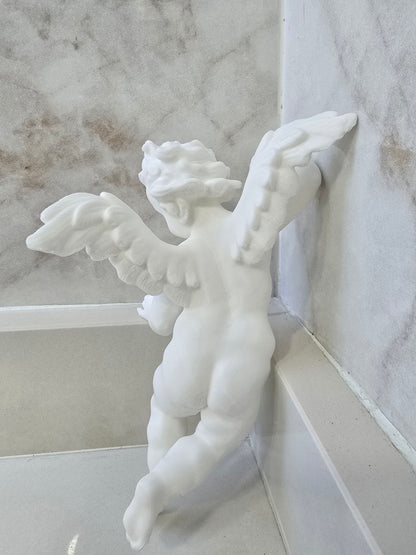 Querubín para ojos de cristal, derecha — Escultura decorativa artesanal | Atenea