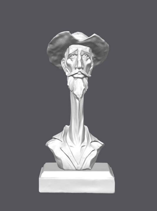 Busto Don Quijote — Escultura decorativa artesanal | Atenea