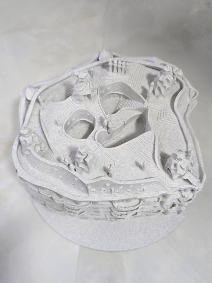 Maqueta Casa Milá, La Pedrera, Gaudí, Barcelona — Escultura decorativa artesanal | Atenea