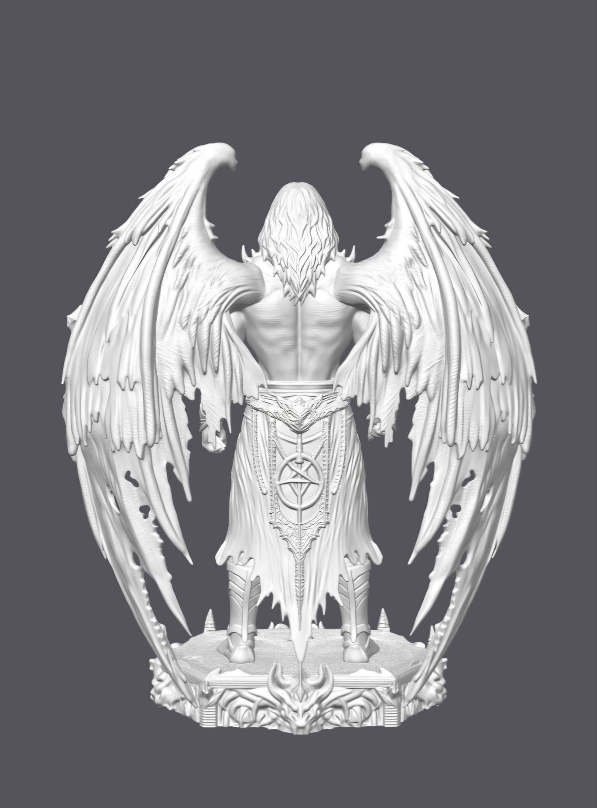 Demonio — Escultura decorativa artesanal | Atenea