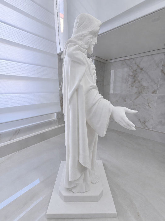 Sagrado corazón de Jesús — Escultura decorativa artesanal | Atenea