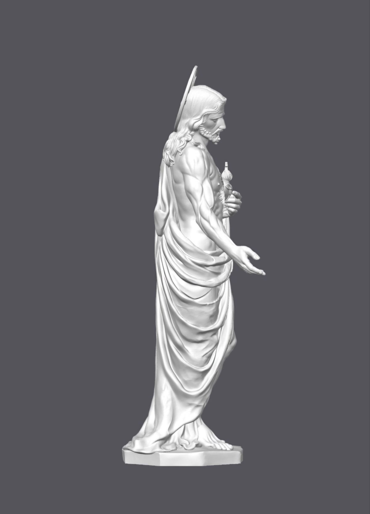 Cristo, Sagrado corazón — Escultura decorativa artesanal | Atenea