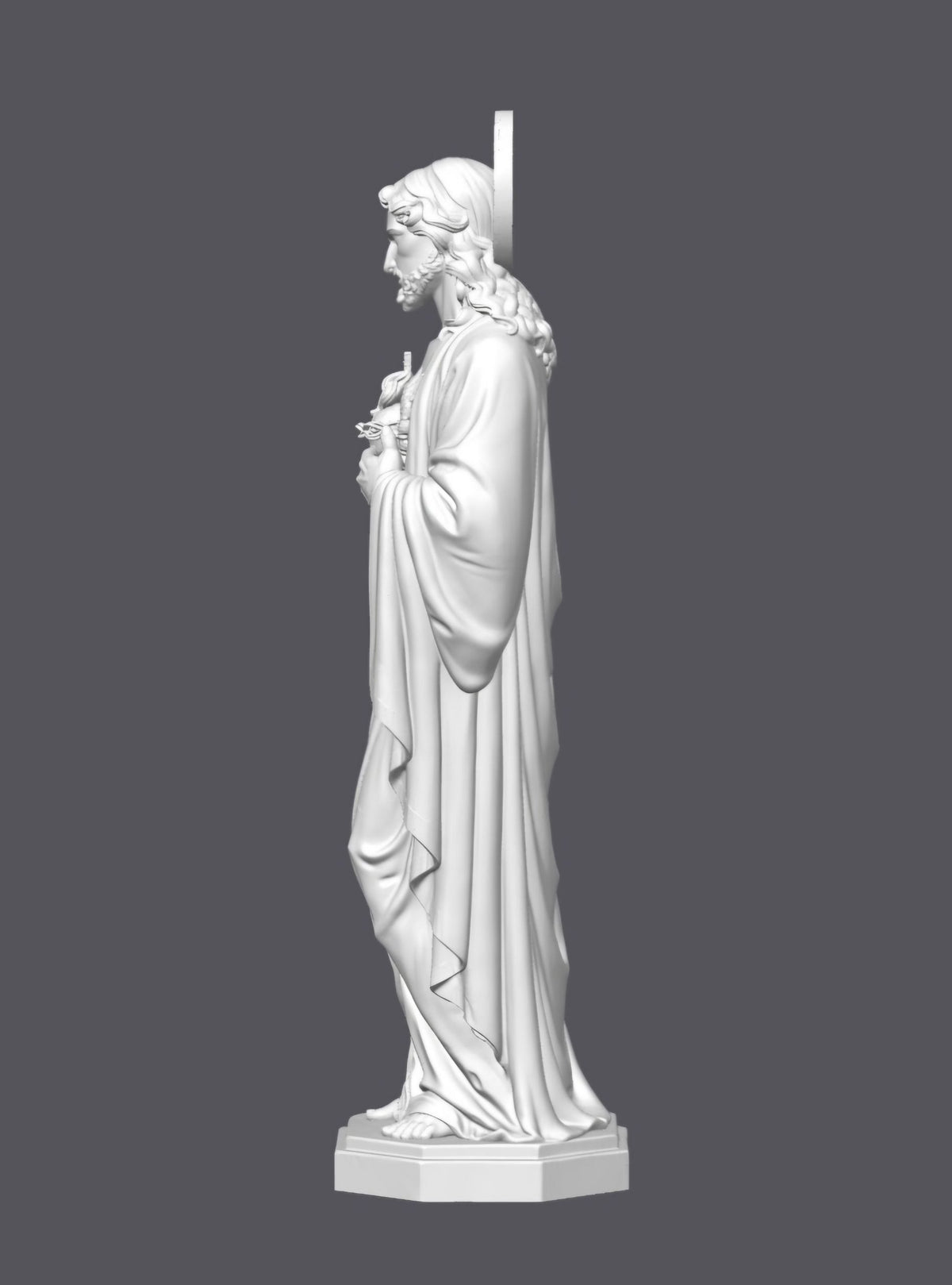 Cristo, Sagrado corazón — Escultura decorativa artesanal | Atenea