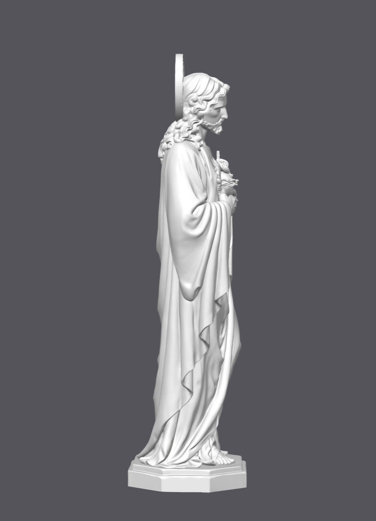 Cristo, Sagrado corazón — Escultura decorativa artesanal | Atenea