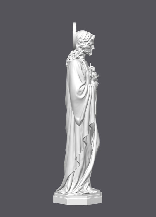 Cristo, Sagrado corazón — Escultura decorativa artesanal | Atenea