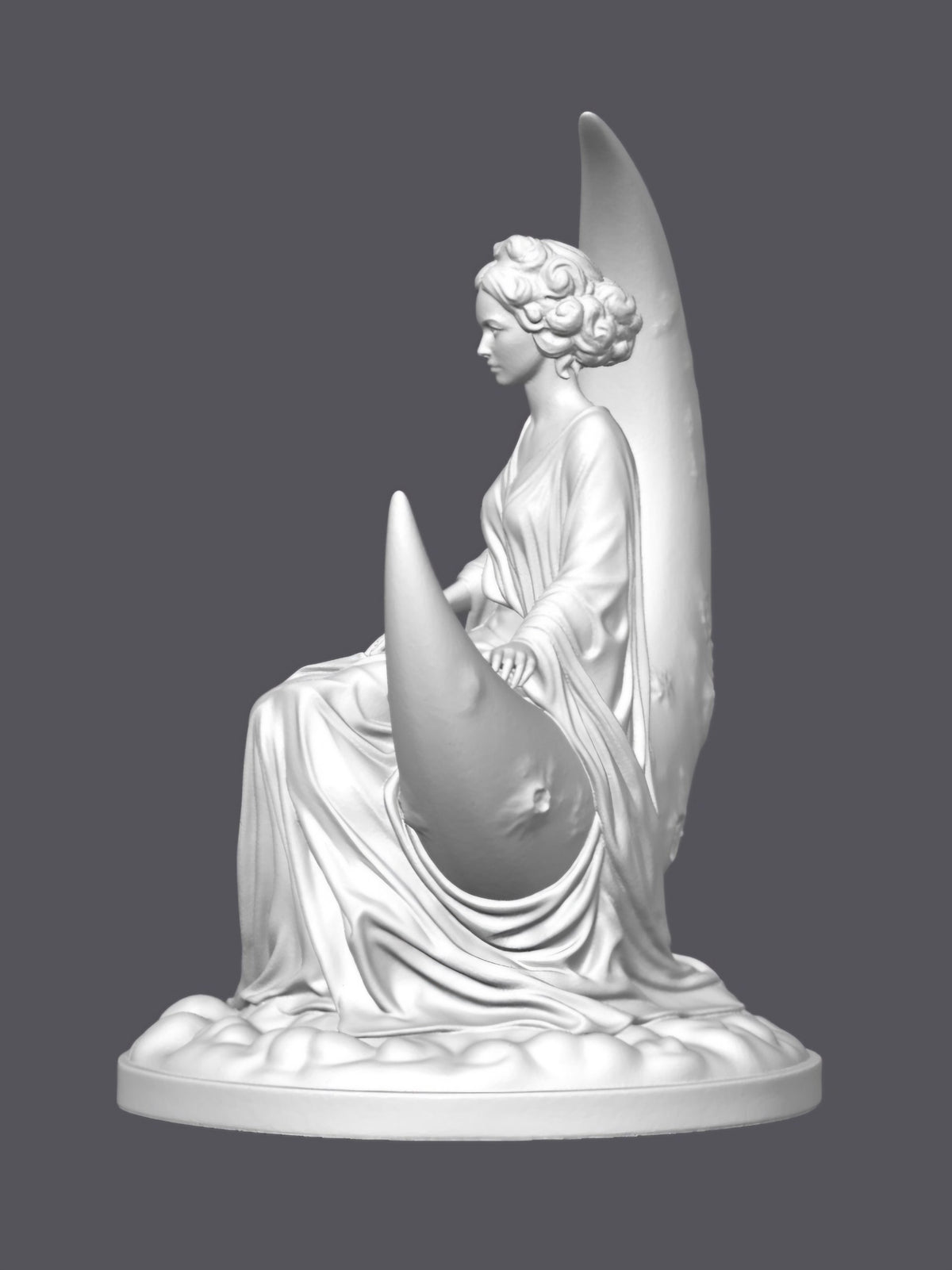 Dama lunar — Escultura decorativa artesanal | Atenea