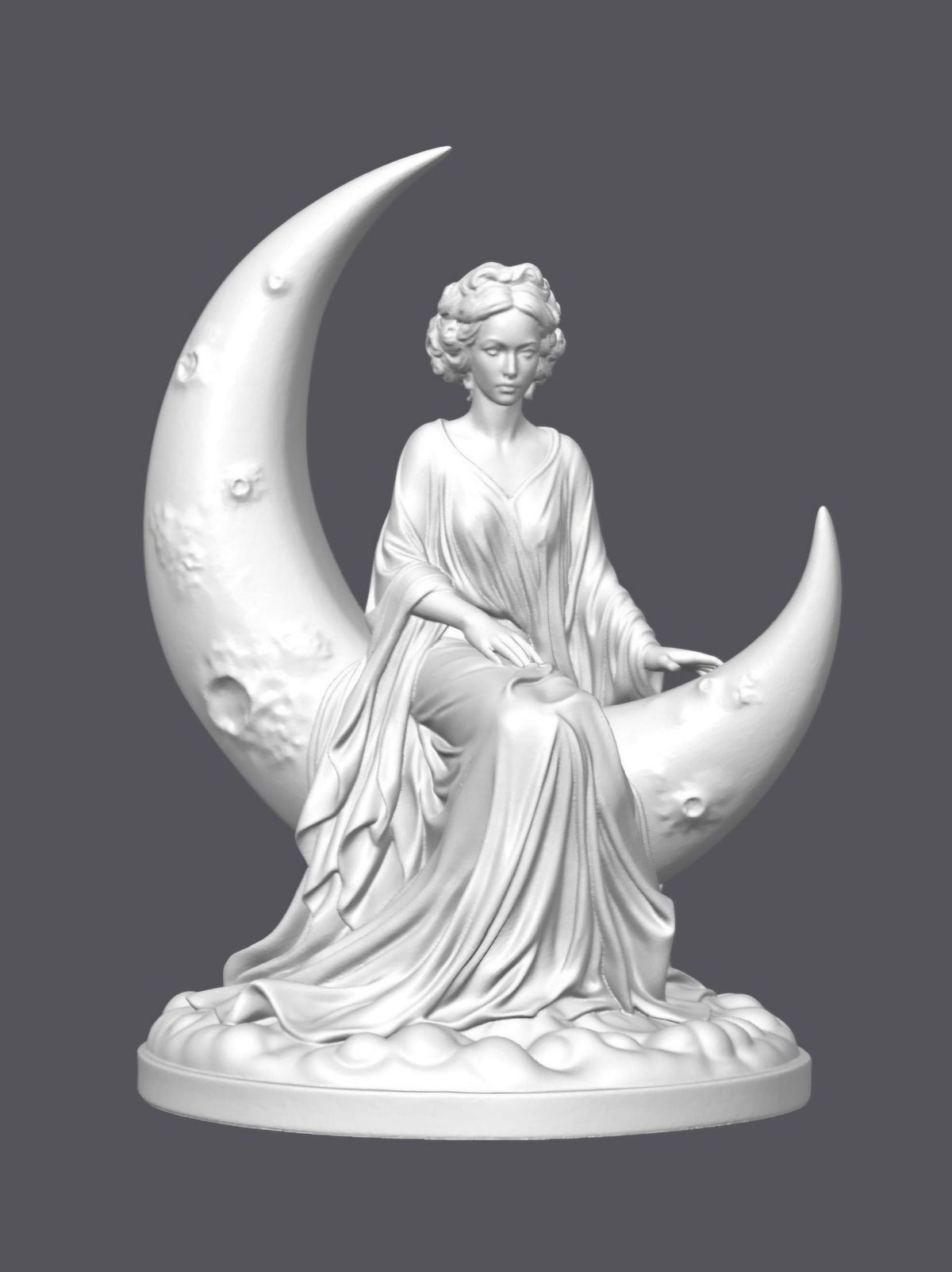 Dama lunar — Escultura decorativa artesanal | Atenea