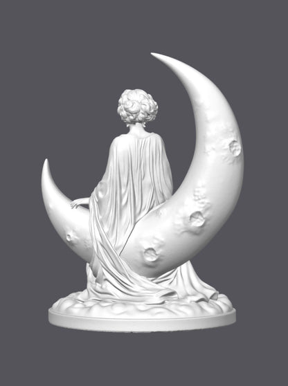 Dama lunar — Escultura decorativa artesanal | Atenea