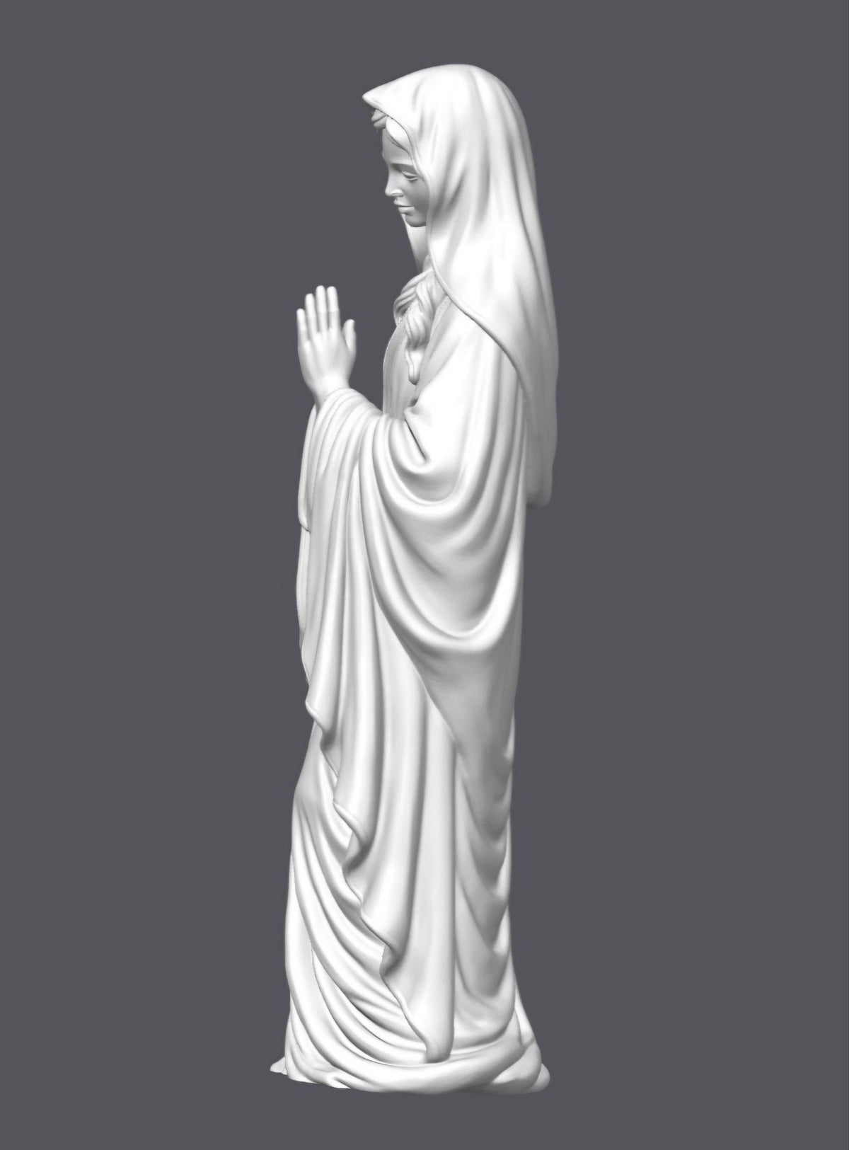 Virgen María orando — Escultura decorativa artesanal | Atenea