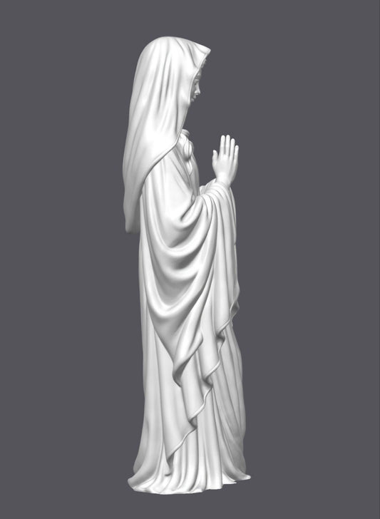 Virgen María orando — Escultura decorativa artesanal | Atenea