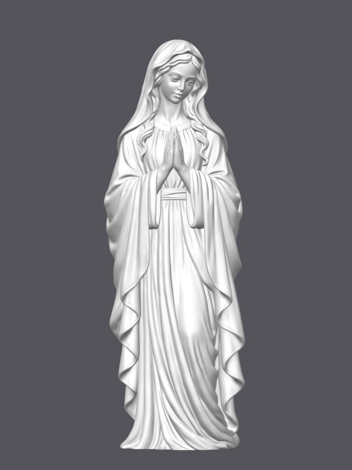 Virgen María orando — Escultura decorativa artesanal | Atenea