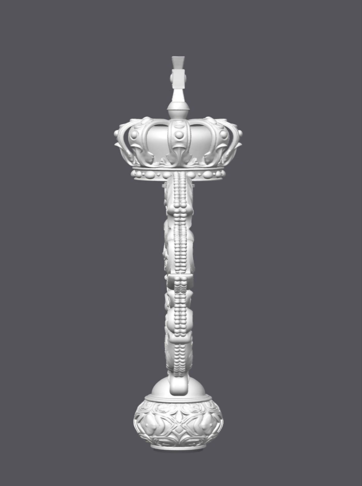 Decoración bastón de mando — Escultura decorativa artesanal | Atenea