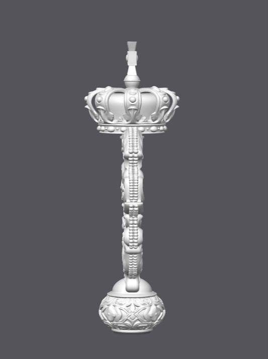 Decoración bastón de mando — Escultura decorativa artesanal | Atenea