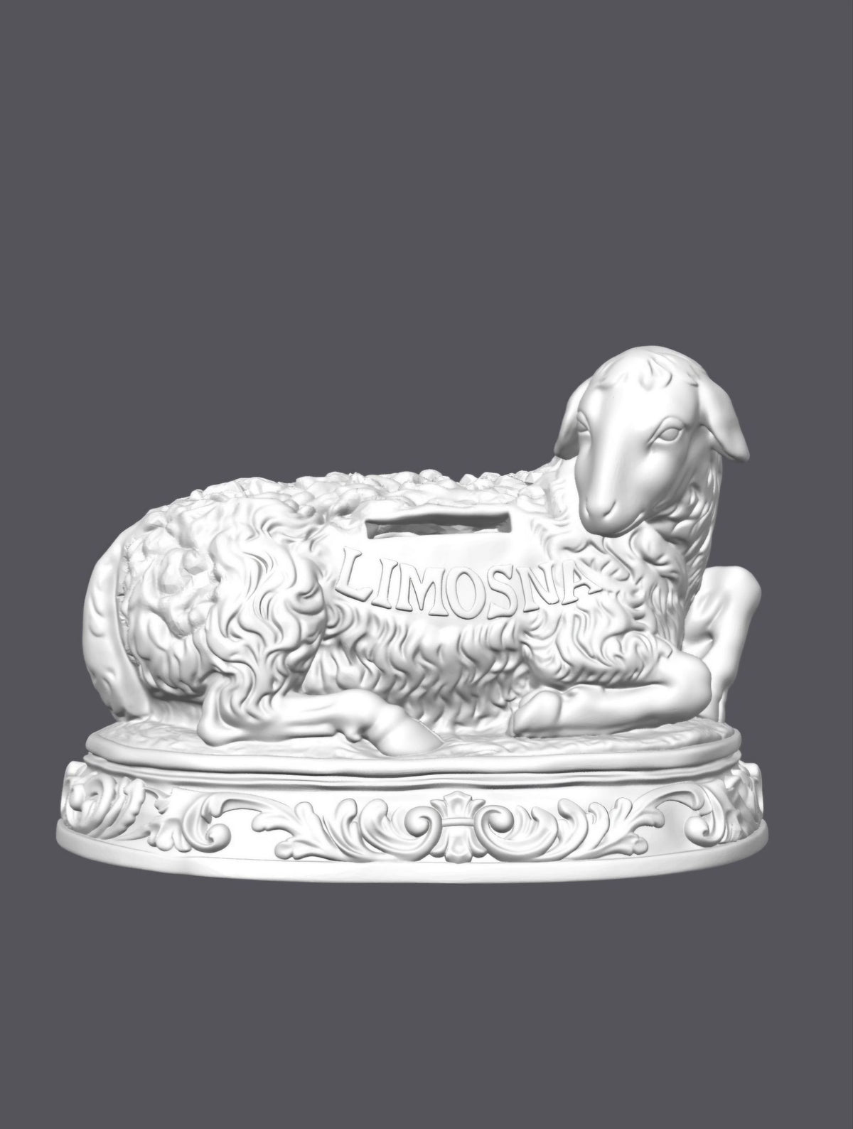 Oveja limosnero — Escultura decorativa artesanal | Atenea