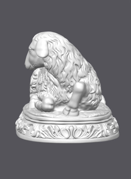 Oveja limosnero — Escultura decorativa artesanal | Atenea