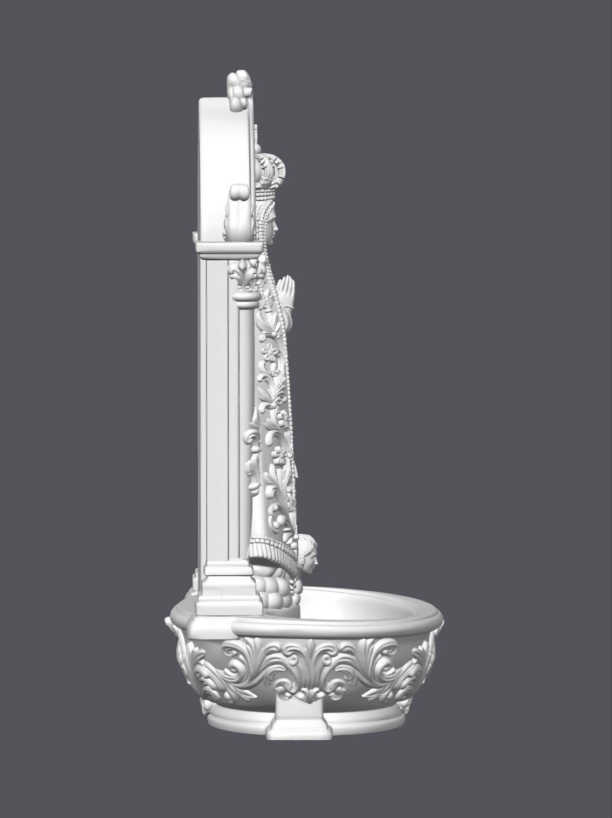 Porta rosario Virgen — Escultura decorativa artesanal | Atenea