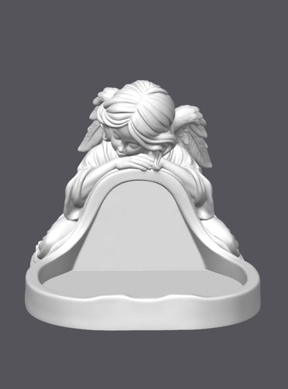 Bandeja ángel  — Escultura decorativa artesanal | Atenea