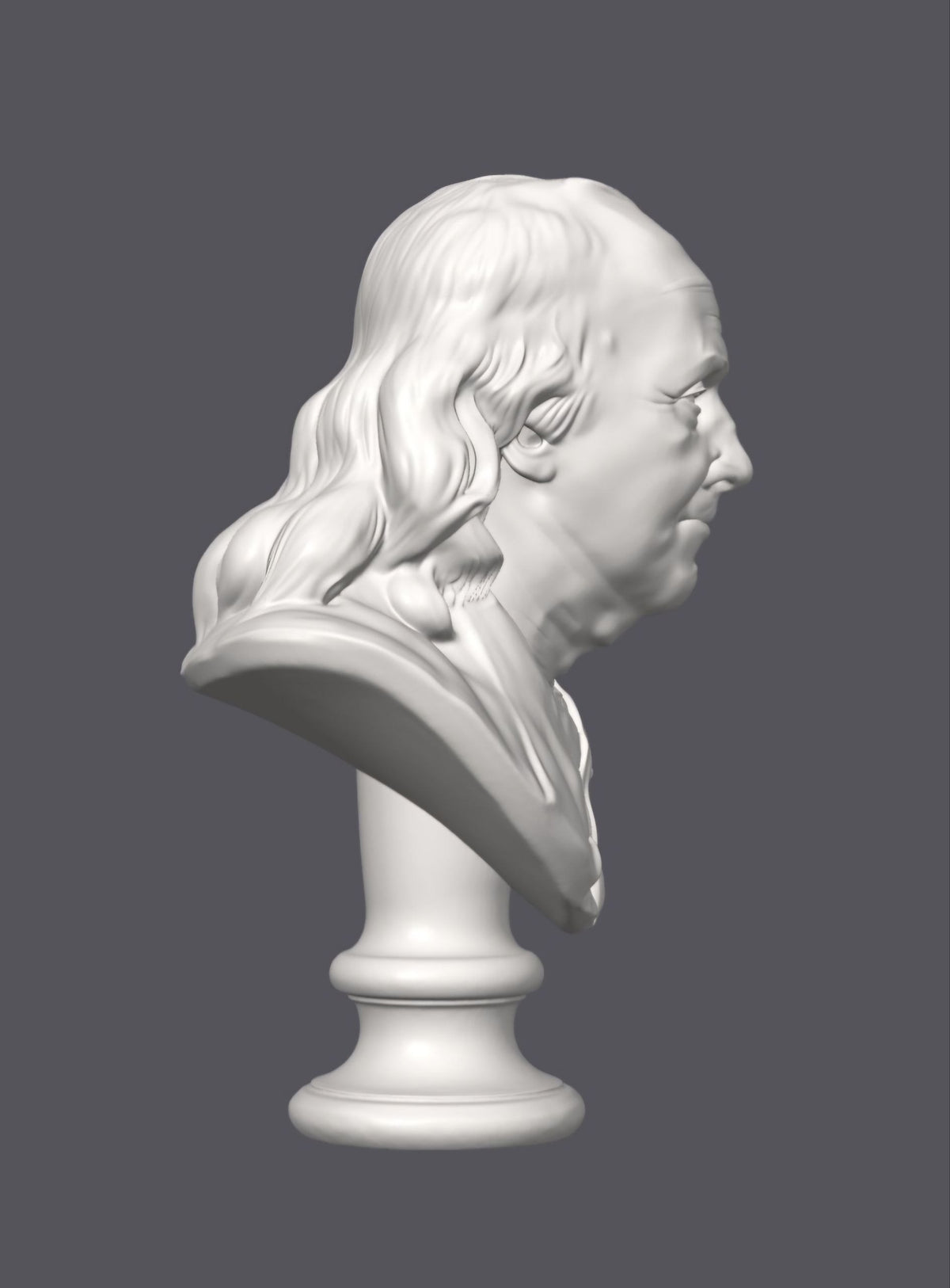 Busto de Benjamin Franklin — Escultura decorativa artesanal | Atenea