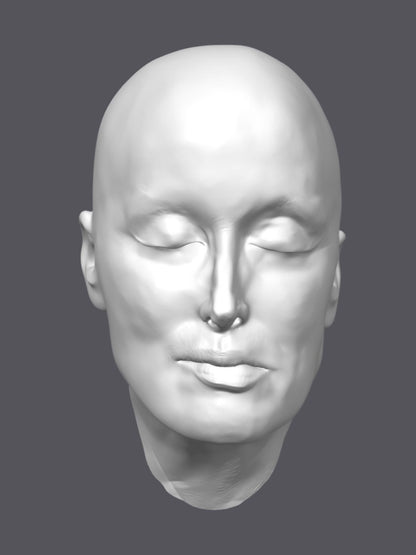 Molde de Meryl Streep, escultura de pared — Escultura decorativa artesanal | Atenea