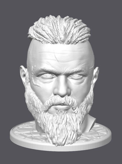 Sujeta auriculares, Ragnar Lothbrok — Escultura decorativa artesanal | Atenea