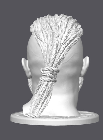 Sujeta auriculares, Ragnar Lothbrok — Escultura decorativa artesanal | Atenea