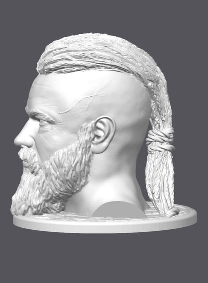 Sujeta auriculares, Ragnar Lothbrok — Escultura decorativa artesanal | Atenea