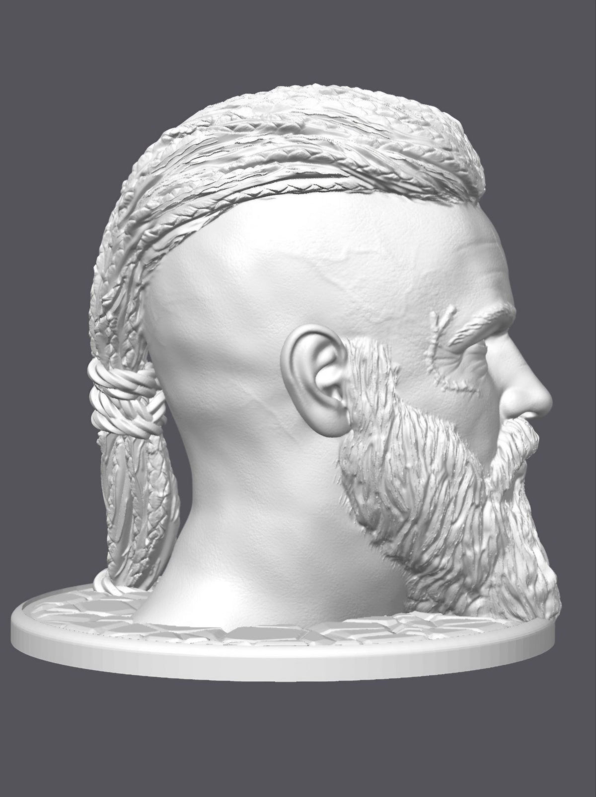 Sujeta auriculares, Ragnar Lothbrok — Escultura decorativa artesanal | Atenea