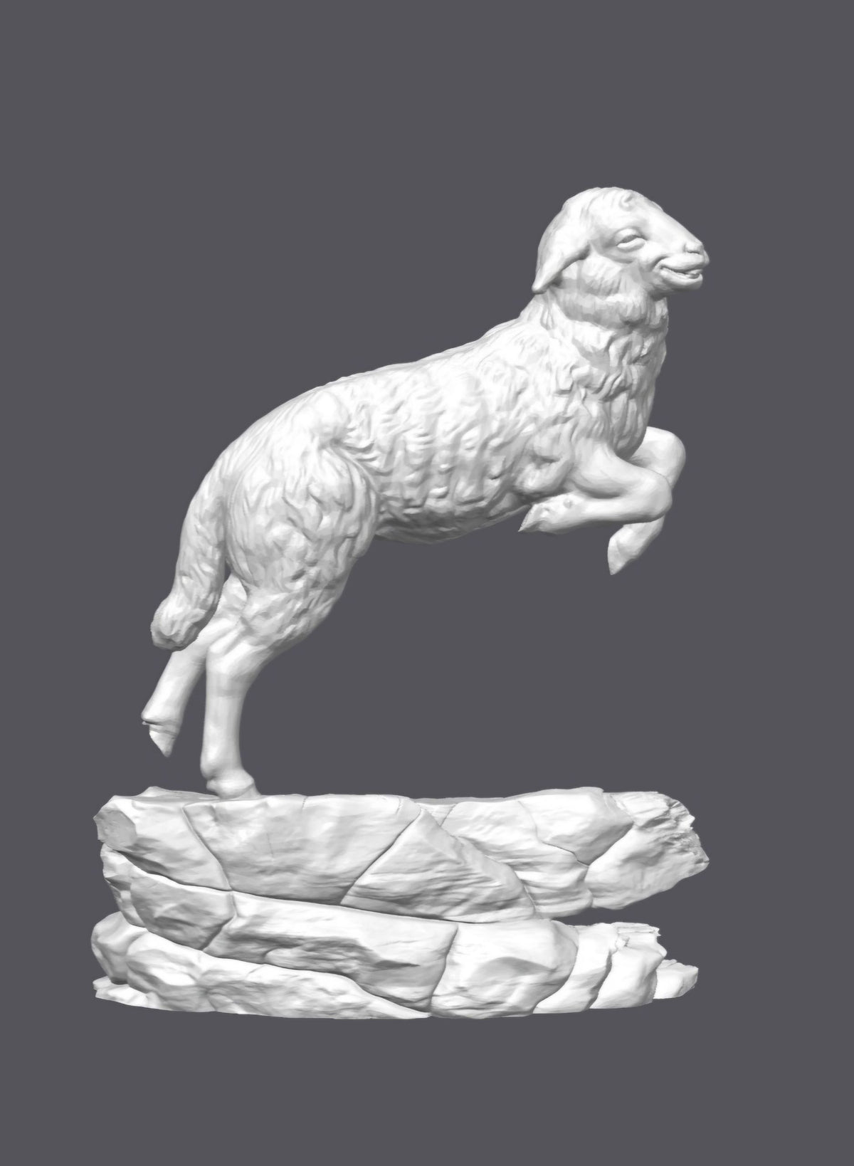 Oveja saltando — Escultura decorativa artesanal | Atenea