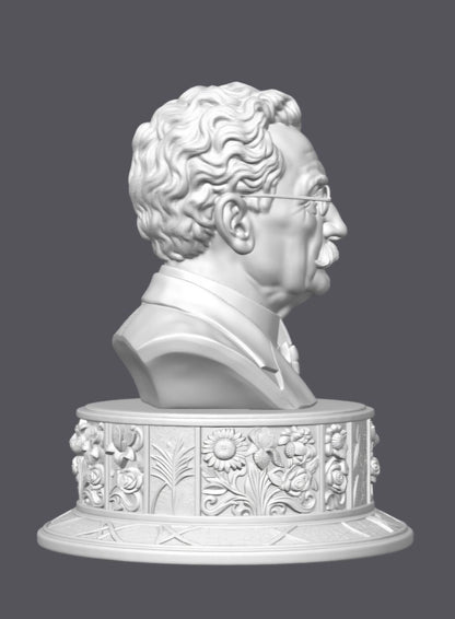 Busto de Doménech I montaner — Escultura decorativa artesanal | Atenea