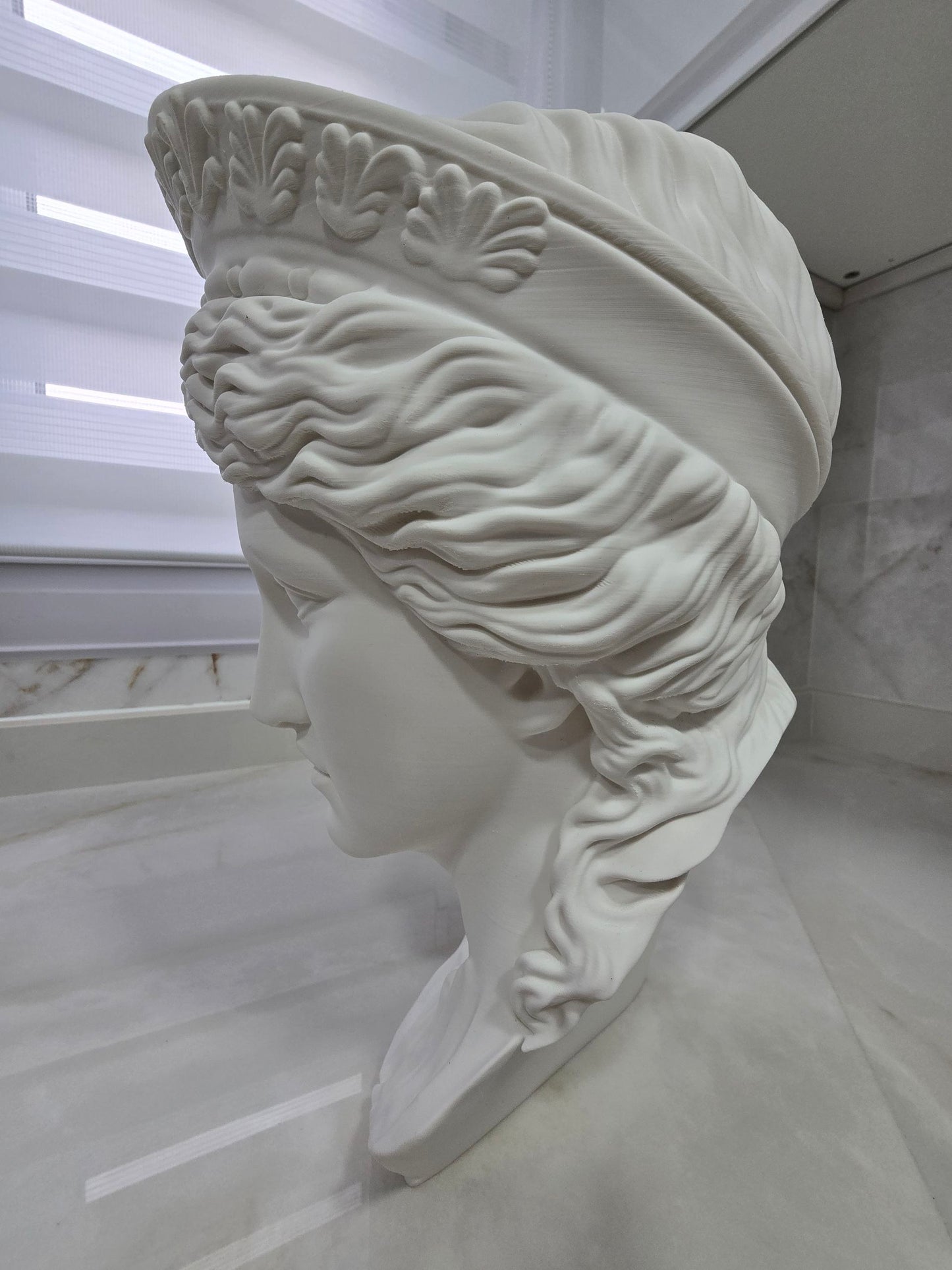 Busto clásico mujer — Escultura decorativa artesanal | Atenea