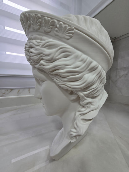 Busto clásico mujer — Escultura decorativa artesanal | Atenea