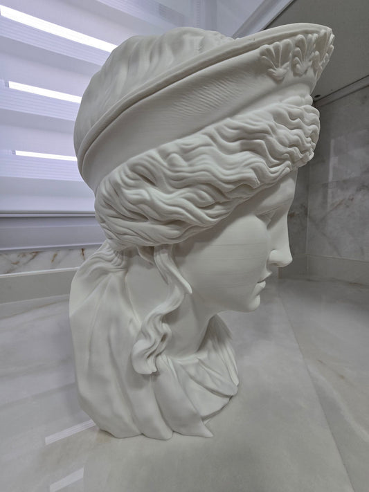 Busto clásico mujer — Escultura decorativa artesanal | Atenea