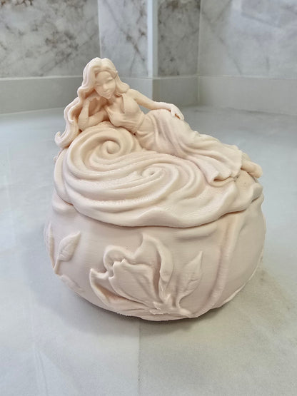 Caja o joyero — Escultura decorativa artesanal | Atenea