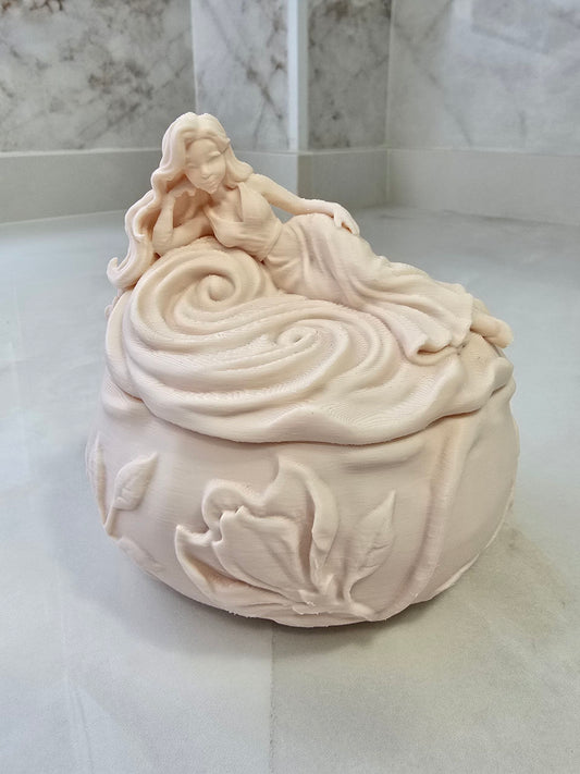 Caja o joyero — Escultura decorativa artesanal | Atenea