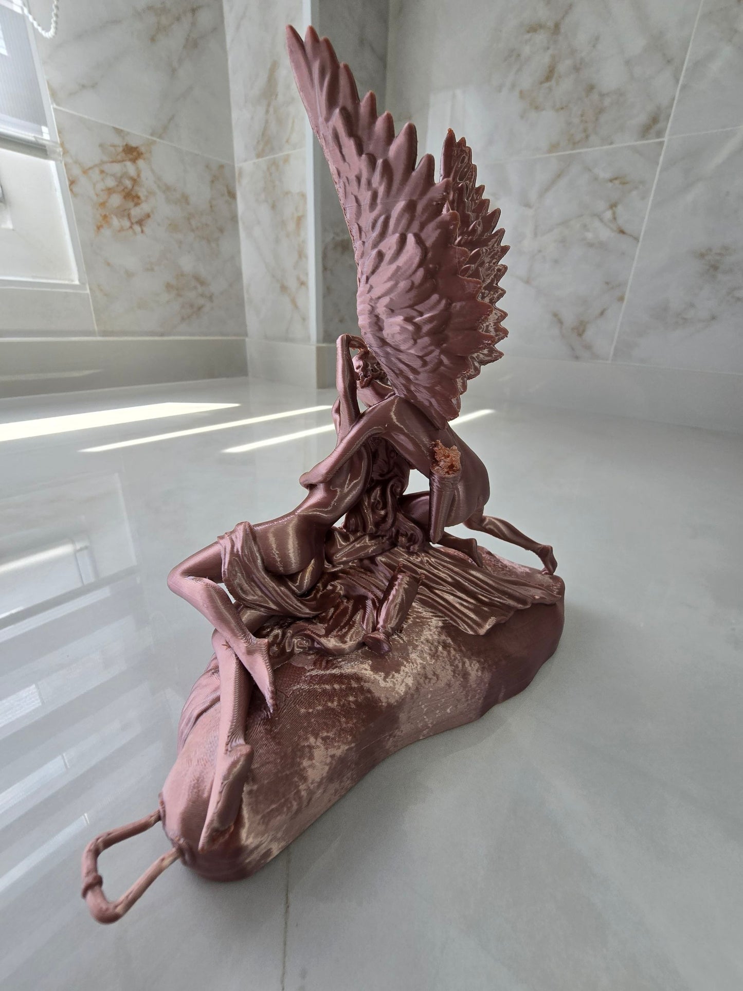 Figura Amor y Psique — Escultura decorativa artesanal | Atenea