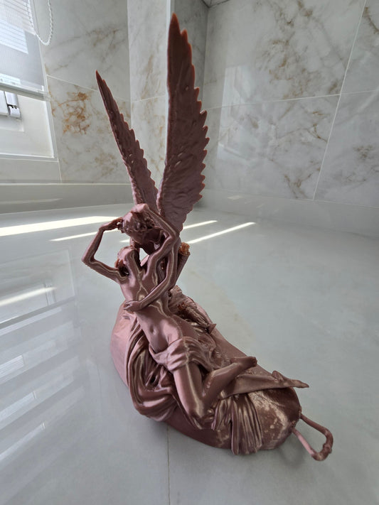 Figura Amor y Psique — Escultura decorativa artesanal | Atenea