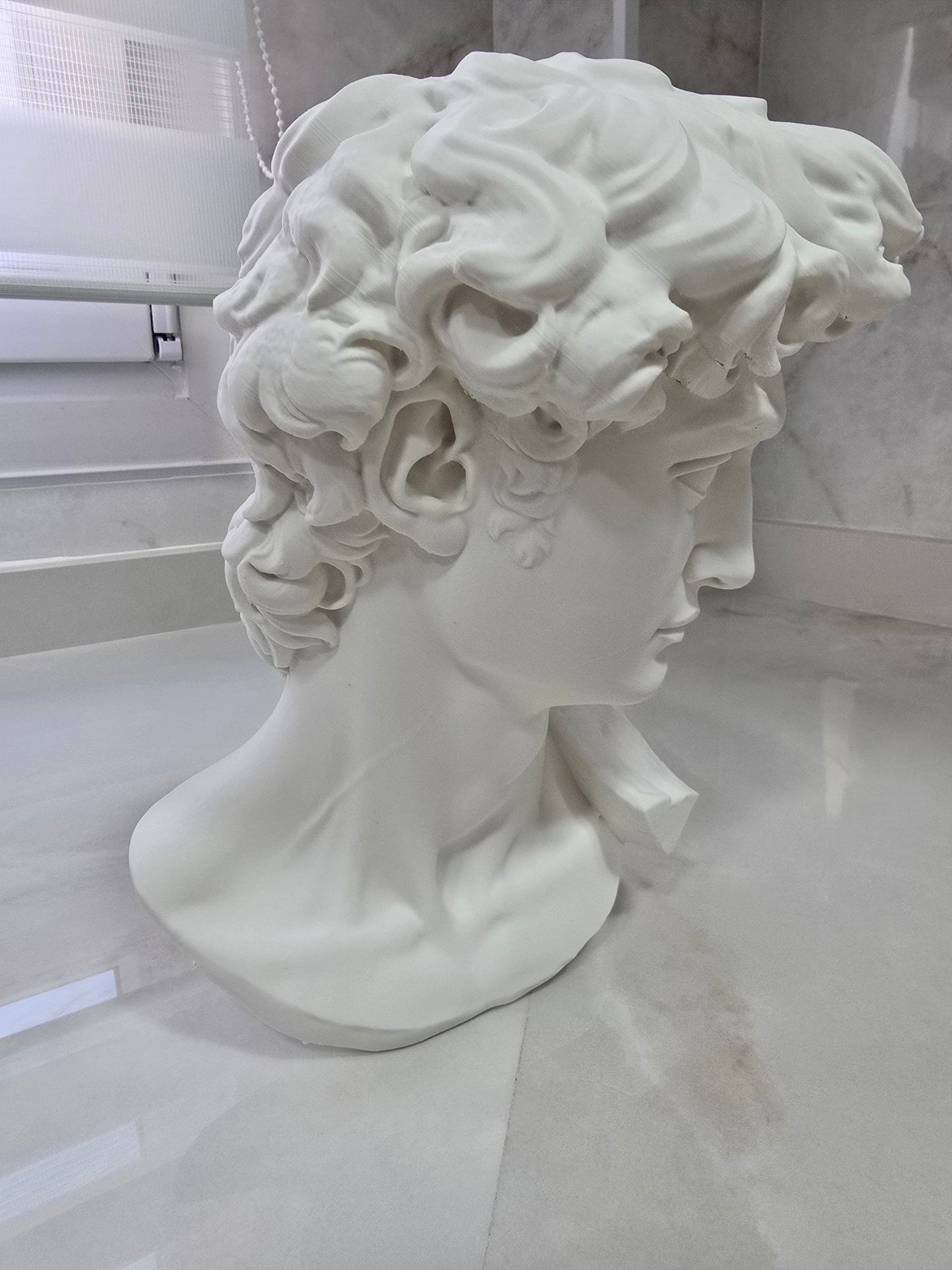 Busto de David, escultura de Miguel Ángel — Escultura decorativa artesanal | Atenea