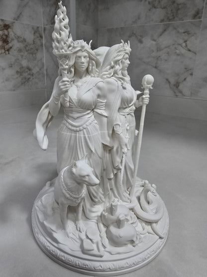 Hécate, Hekataion — Escultura decorativa artesanal | Atenea
