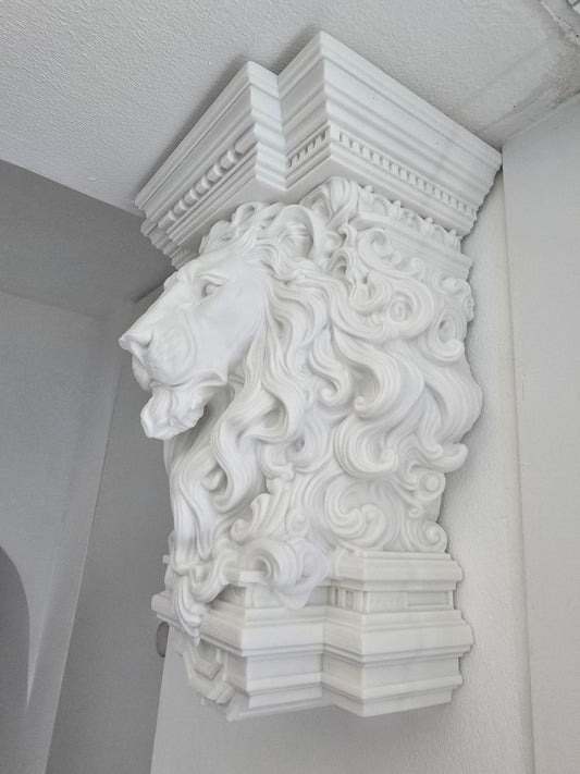 Ménsula león — Escultura decorativa artesanal | Atenea