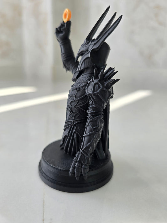 Busto de Sauron, El señor de los anillos — Escultura decorativa artesanal | Atenea