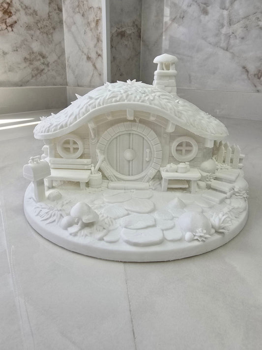 Hobbiton, casa de Bilbo Bolsón, El señor de los anillos — Escultura decorativa artesanal | Atenea