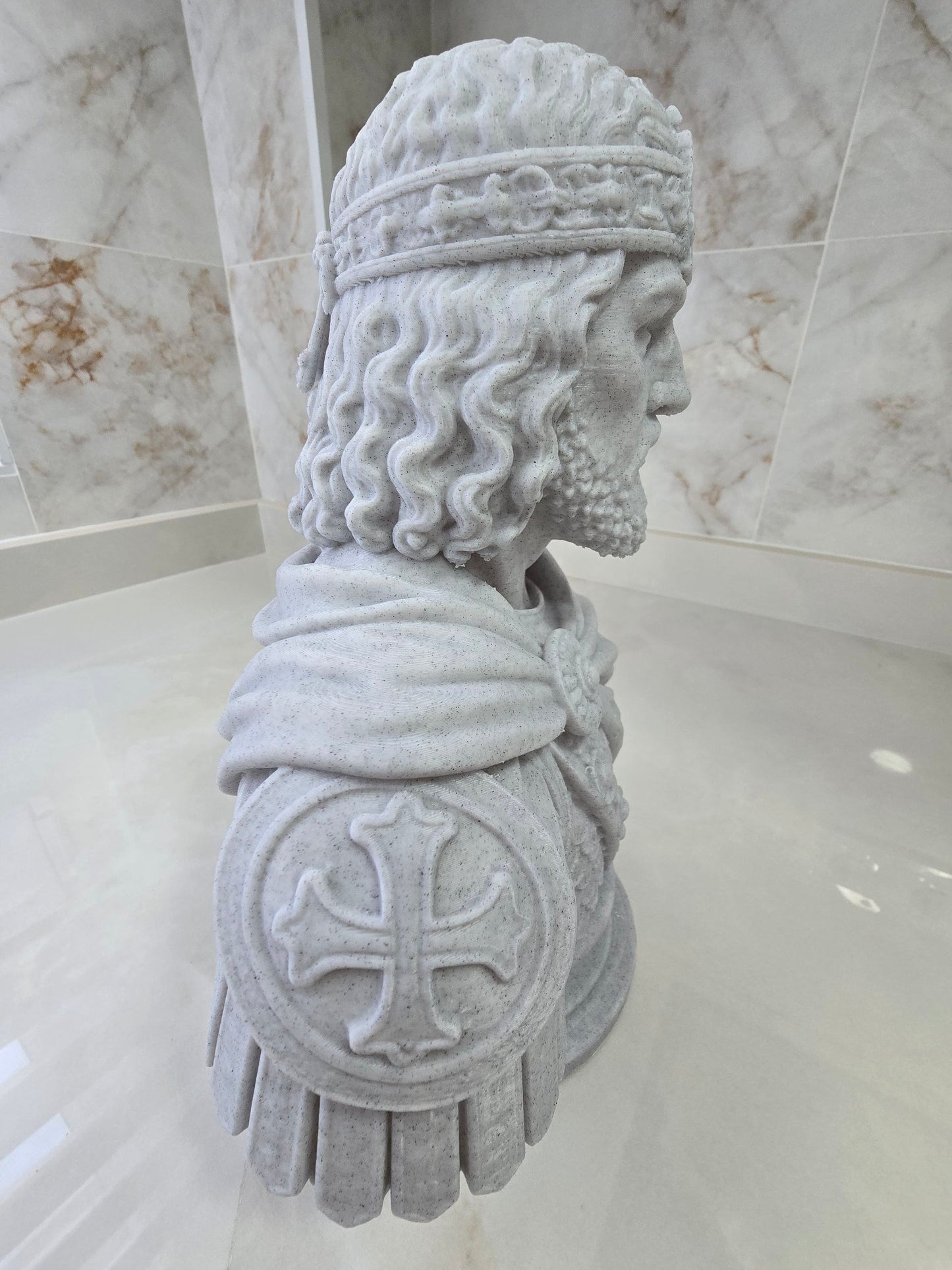 Busto de Constantino XI paleólogo — Escultura decorativa artesanal | Atenea