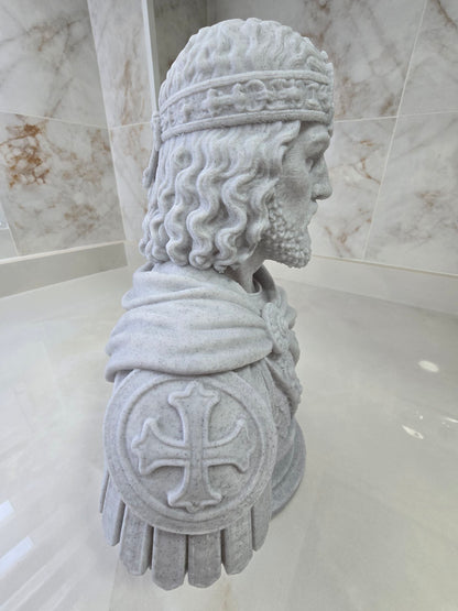 Busto de Constantino XI paleólogo — Escultura decorativa artesanal | Atenea