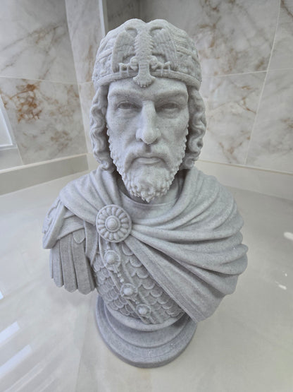 Busto de Constantino XI paleólogo — Escultura decorativa artesanal | Atenea